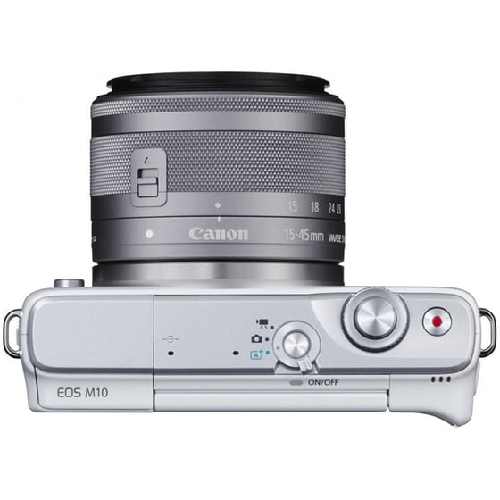Mirrorless Camera Canon EOS M10 15-45mm Kit - Λευκό image 0