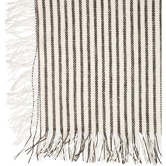 Σουπλά Spitishop από Βαμβάκι 30x45cm - Μαύρο/Μπεζ image 1