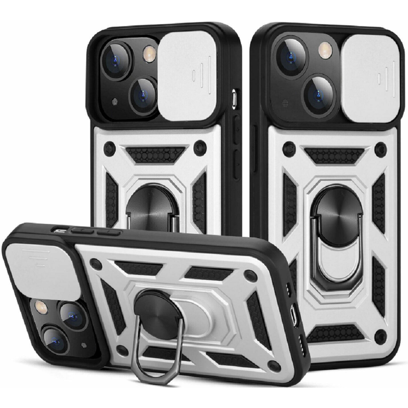 BODYCELL Θήκη Apple iPhone 13 Mini - Bodycell Armor Slide - Ασημί