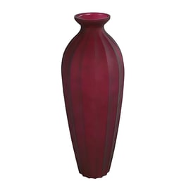 Διακοσμητικό Βάζο Decostar 788475 Γυάλινο Φ18x48 cm - Μπορντώ
