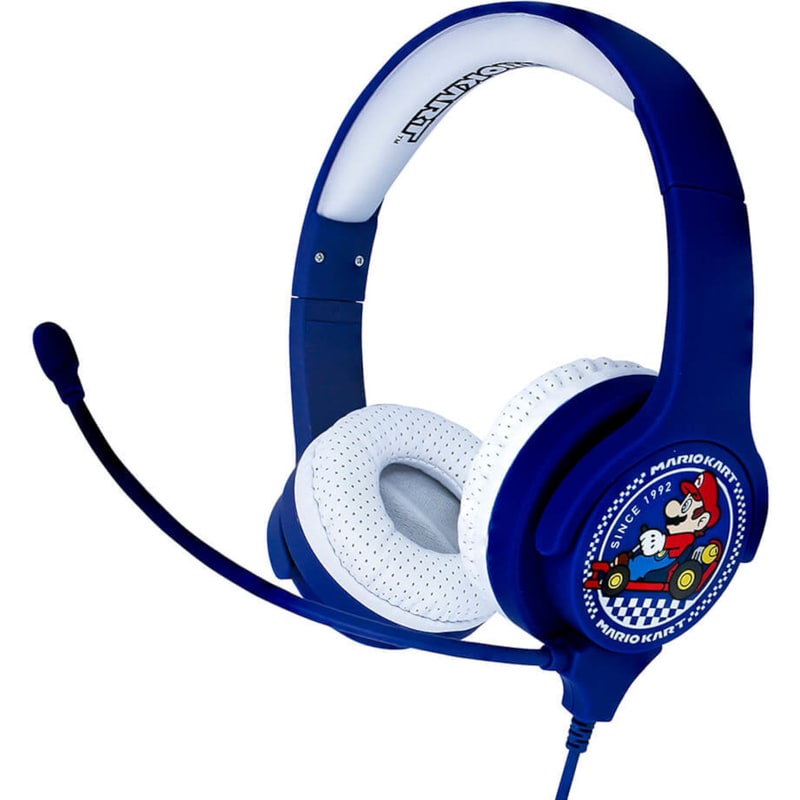 OTL MarioKart Παιδικά Gaming Ενσύρματα Ακουστικά 3.5mm Μπλε/Λευκό