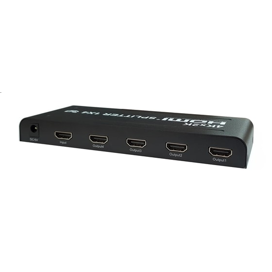 Powertech Premiun Quality Hdmi 1.4 Splitter, 4x Output, Eu Power Adapter image 1