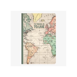 Legami A5not0013 Τετράδιο Ριγέ 80φ 21x14cm Travel