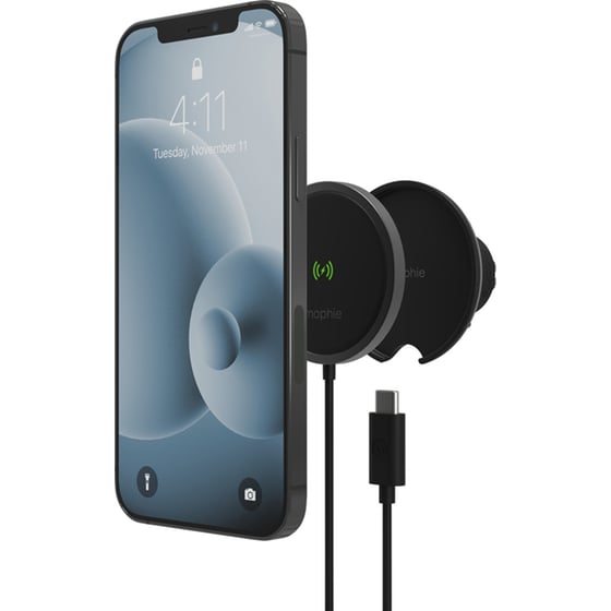Ασύρματος Φορτιστής Mophie Snap Plus Vent Mount MagSafe 15W USB-C - Black image 1