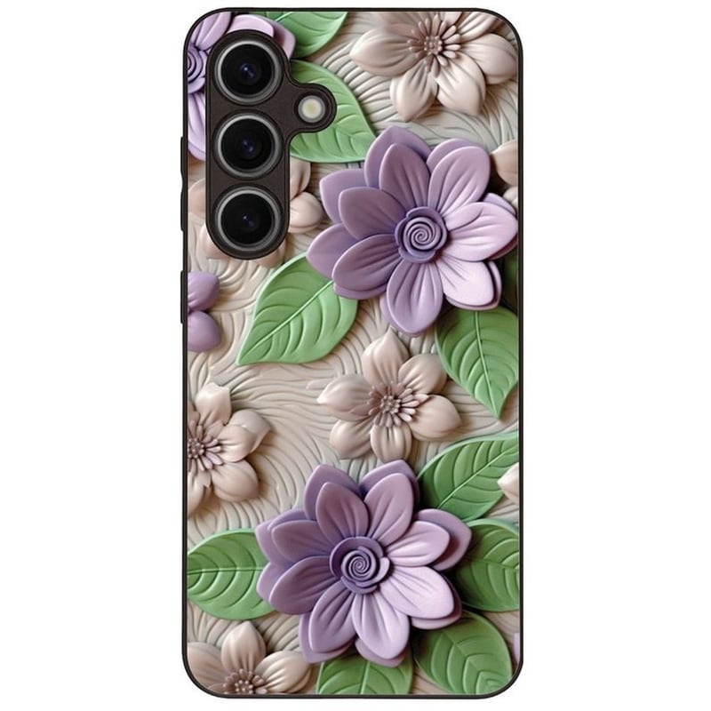 Θήκη Samsung Galaxy S24 - Sonique 3D Flower Series - Violet
