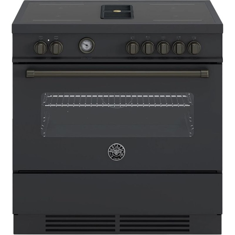BERTAZZONI MASCH94I1ENET 86 Lt Μαύρο Επαγωγική Ηλεκτρική Κουζίνα με Ενσωματωμένο Απορροφητήρα
