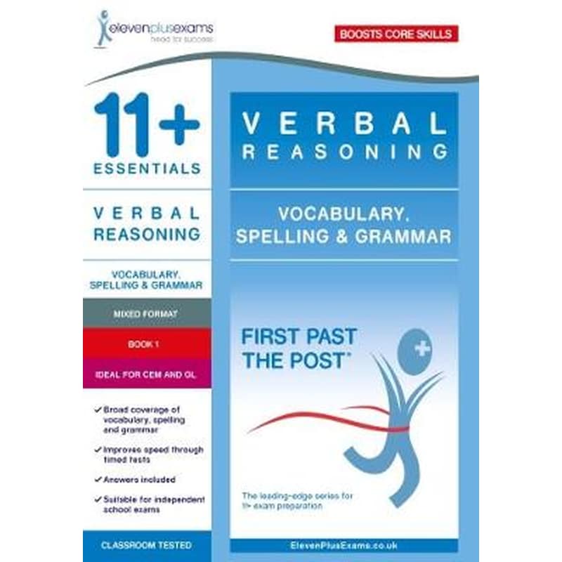 11+ Essentials Verbal Reasoning: Vocabulary, Spelling Grammar Book 1