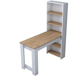 Τραπέζι Κουζίνας 24Mall Brio από Μαριοσάνιδα 120x53.8x153.6 cm - Καρυδί/Λευκό
