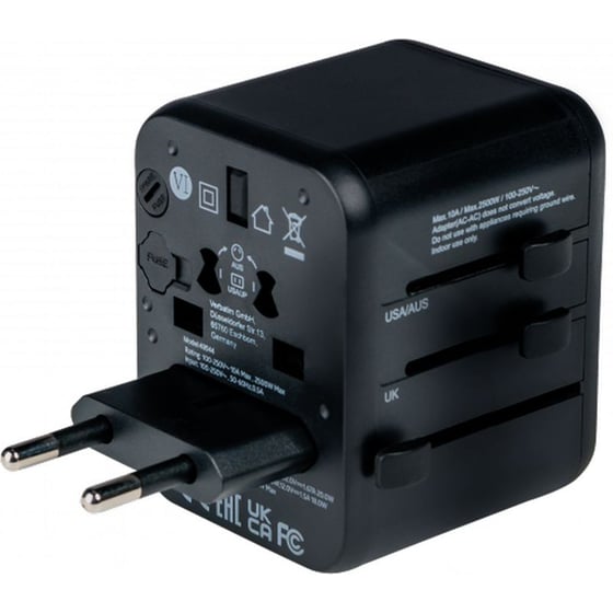 Φορτιστής Verbatim UTA-02 PD61W USB-C/USB-A 20W - Μαύρο image 1
