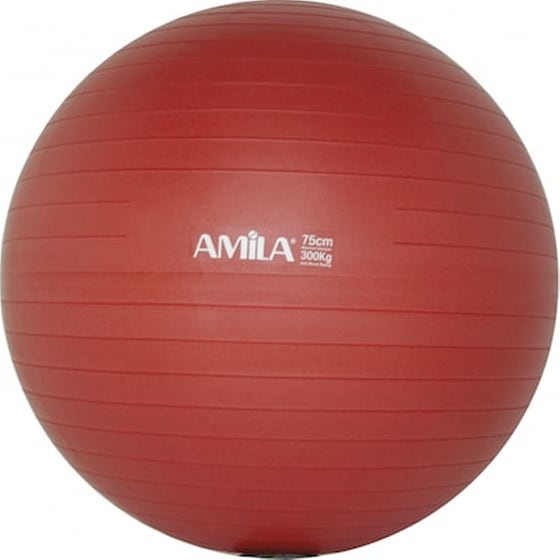 Μπάλα Γυμναστικής Amila Κατάλληλη για Pilates 1.7 kg 75 cm - Κόκκινο image 0