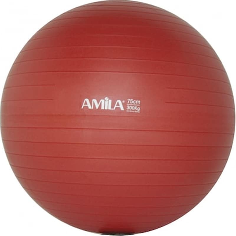 Μπάλα Γυμναστικής Amila Κατάλληλη για Pilates 1.7 kg 75 cm - Κόκκινο
