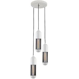 Φωτιστικό Οροφής Τρίφωτο Aca Lab Hm173p27wh Μεταλλικό - Λευκό/Μαύρο