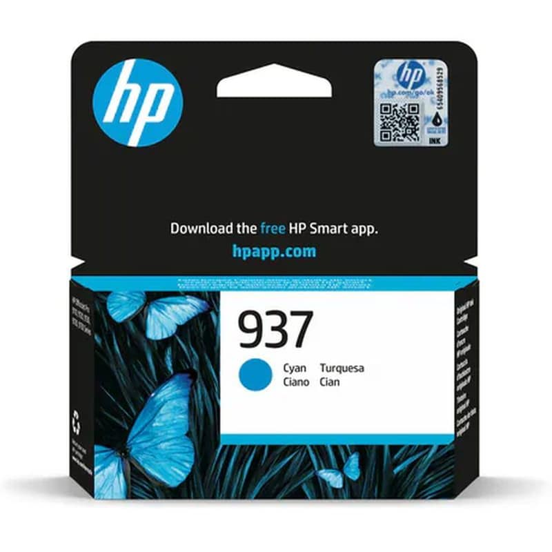 HP 937 Κυανό Μελάνι Εκτυπωτή 4S6W2NE HP