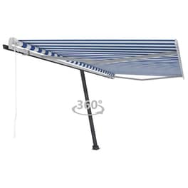 Τέντα Vidaxl Αλουμίνιο Αυτόματη 450x300cm - Μπλε/Λευκό