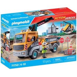 PLAYMOBIL® Φορτηγό Κατασκευών Με Γερανό (71750)