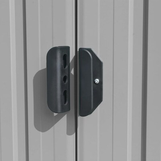 Vidaxl Αποθήκη Κήπου Γκρι 257 X 990 X 181 Εκ. Από Γαλβανισμένο Ατσάλι image 4