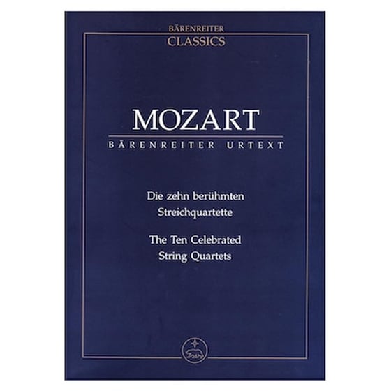 Βιβλίο Για Σύνολα Barenreiter Mozart - The Ten Celebrated String Quartets [pocket Score] image 1