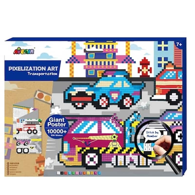 Arts And Crafts Χειροτεχνίες Avenir – Pixelation Art – Transportation 60307