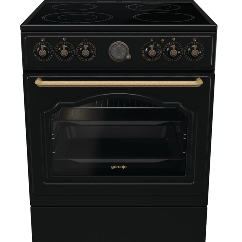 Ηλεκτρική Κουζίνα Κεραμική GORENJE GECS6B70CLB 71 lt Μαύρο
