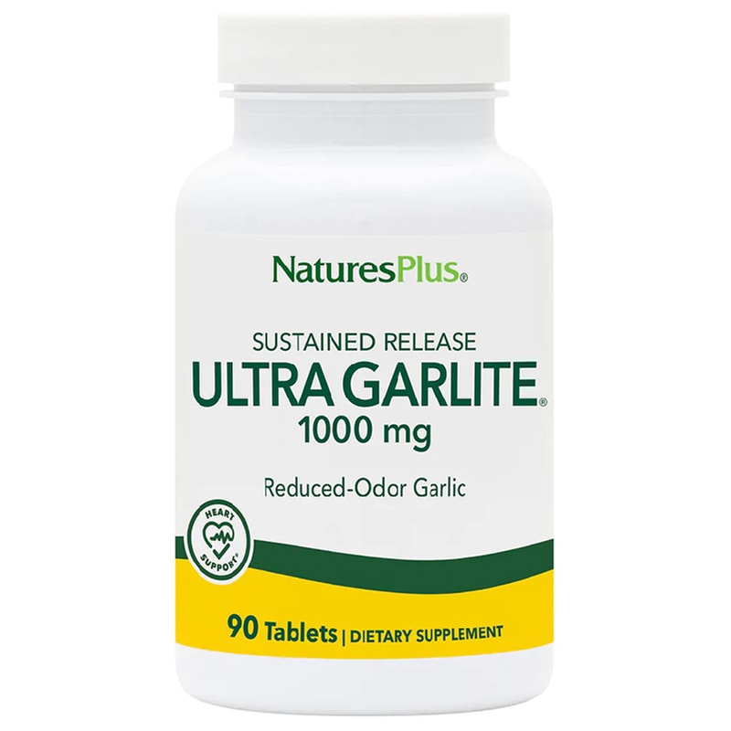 Συμπλήρωμα Διατροφής Natures Plus Ultra Garlite 1000mg - 90 κάψουλες