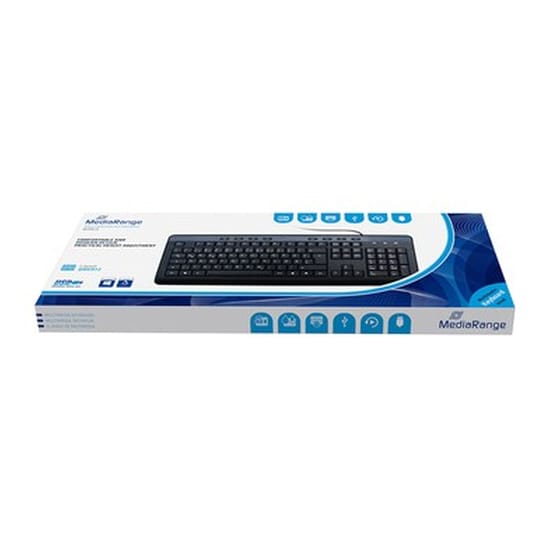 KEYBOARD MEDIARANGE USB MULT. MROS102-GR image 1