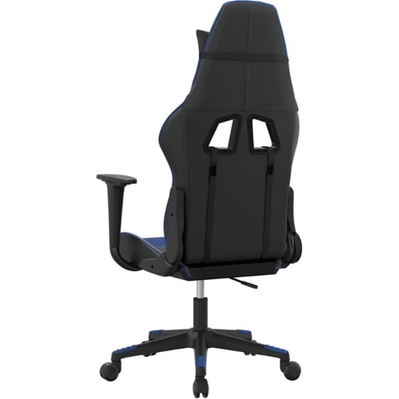 Καρέκλα Gaming VIDAXL 3143687 με Ρυθμιζόμενα Μπράτσα από Τεχνητό Δέρμα - Μαύρο / Μπλε image 3