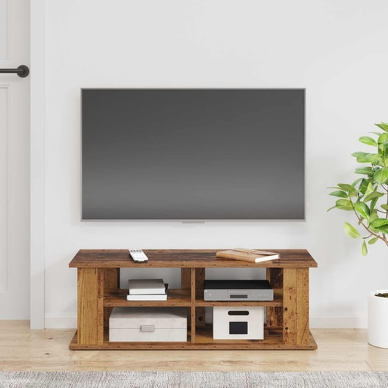 Έπιπλο Τηλεόρασης VidaXL 96 x 35 x 33,5 cm - Παλαιωμένο Ξύλο image 1