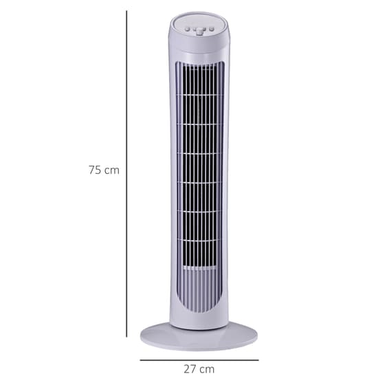 HOMCOM 45W 75cm Ανεμιστήρας Πύργος image 4