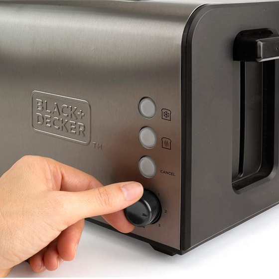 Φρυγανιέρα BLACK & DECKER ES9600090B 2 Θέσεων 900W Inox image 1