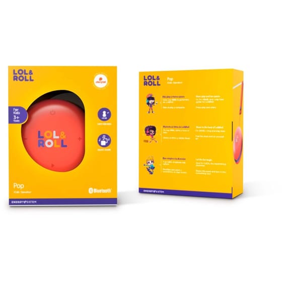 Energy Sistem Lol&Roll Pop Kids Φορητό Ηχείο 5W - Orange image 4