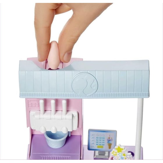 Κούκλα Barbie You Can Be Anything Μαγαζάκι Με Παγωτά (HCN46) image 1