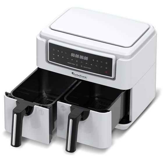 TURBOTRONIC 1750W 7.6 L Λευκή Διπλή Φριτέζα Αέρος image 1