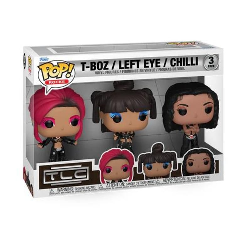 FUNKO Funko Pop! Rocks - TLC - T-boz, Left Eye, Chilli 3-Pack