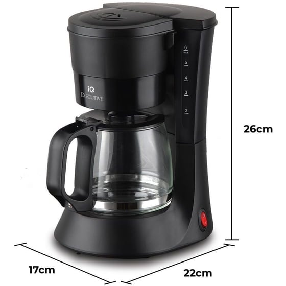 IQ CM-150 600 W Μαύρη Καφετιέρα Φίλτρου image 4