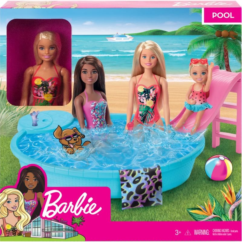 Mattel Barbie Εξωτική Πισίνα Με Κούκλα GHL91