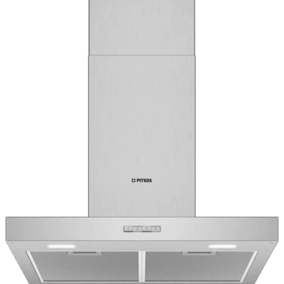 PITSOS PTK6D65G 60cm Inox Απορροφητήρας Καμινάδα Τζάκι image 0