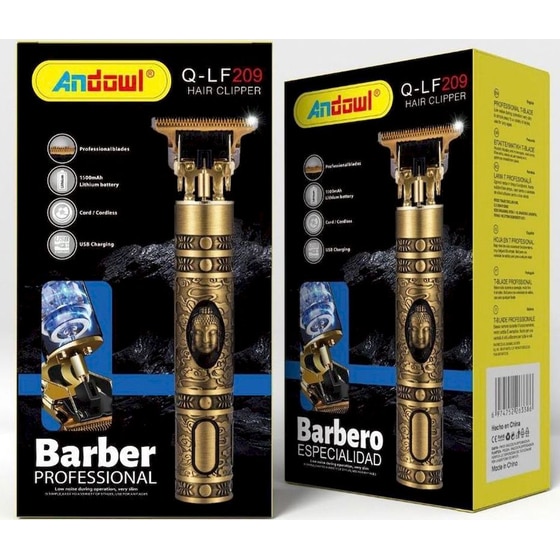 ANDOWL Q-LF209 Κουρευτική Μηχανή  Επαναφορτιζόμενη Χρυσή image 1