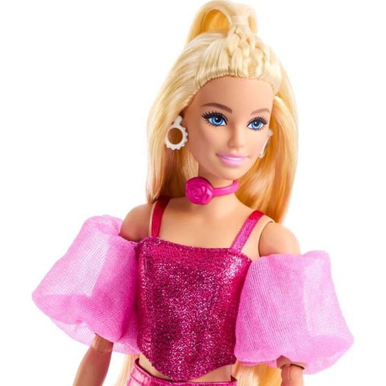 Κούκλα Mattel Barbie Deluxe Fashionistas Metallic Ροζ Κορσές (JFP40) image 2