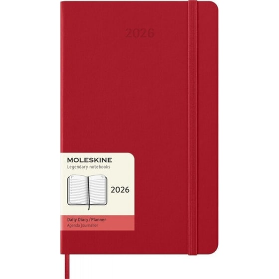 Ημερολόγιο Ημερήσιο Moleskine 2026 12Μ Large Scarlet Red Hard image 0