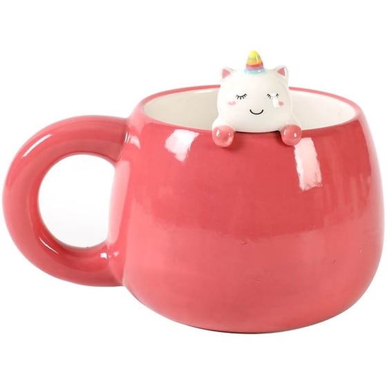 Κούπα i-Total Μονόκερος Κεραμική 450 ml - Ροζ image 0