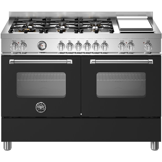 BERTAZZONI MAS126G2ENET 58/58 Lt Μαύρο Μεικτή Κουζίνα Αερίου image 0