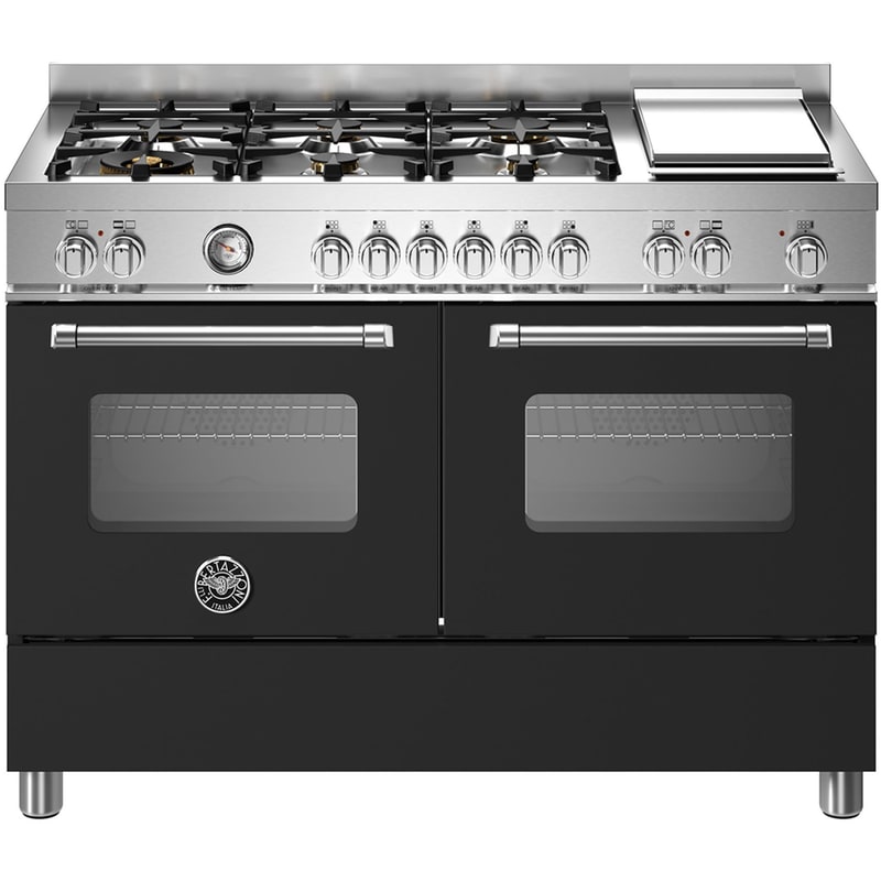 BERTAZZONI MAS126G2ENET 58/58 Lt Μαύρο Μεικτή Κουζίνα Αερίου