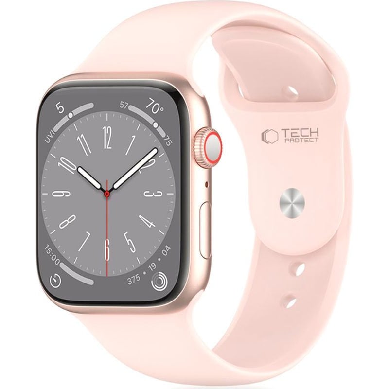 TECH-PROTECT Λουράκι Apple Watch Se/10/9/8/7/6/5/4 (42/41/40mm) - Tech-protect Silicone Σιλικόνης - Light Pink (5906302310166)