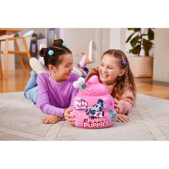 Λούτρινο ZURU Pets Alive Pooping Puppies Διαδραστικό Κουταβάκι Έκπληξη σε 3 Σχέδια (28 cm)  - Τυχαία Επιλογή Σχεδίου image 1