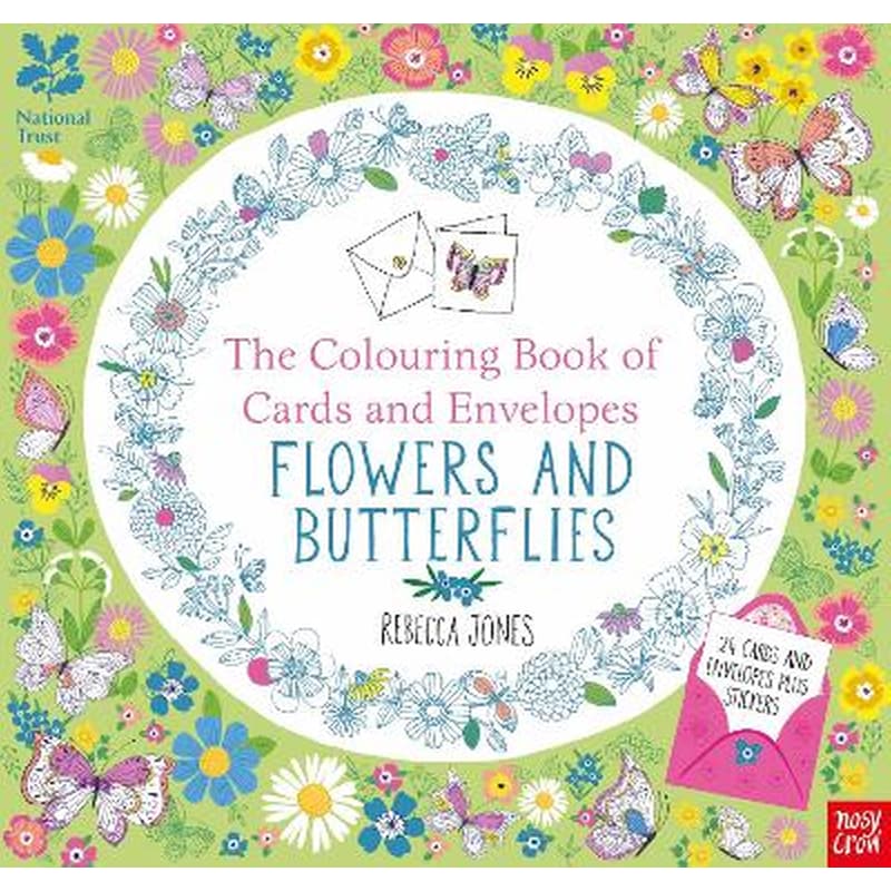 National Trust: The Colouring Book of Cards and Envelopes - Flowers and Butterflies