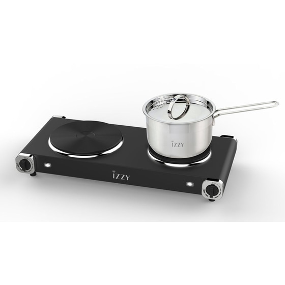 IZZY ΙΖ-1203 2500 W Μαύρο Επιτραπέζια Ηλεκτρική Εστία image 1