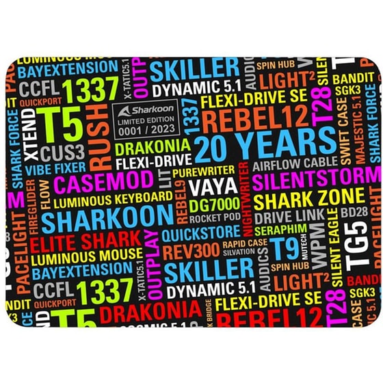 Sharkoon 20 Years Mouse Mat (20yearsmm) (shr20yearsmm) image 0
