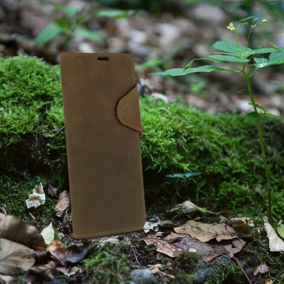Θήκη Samsung Galaxy S20 - Kalibri Suede Natural leather - Brown image 1