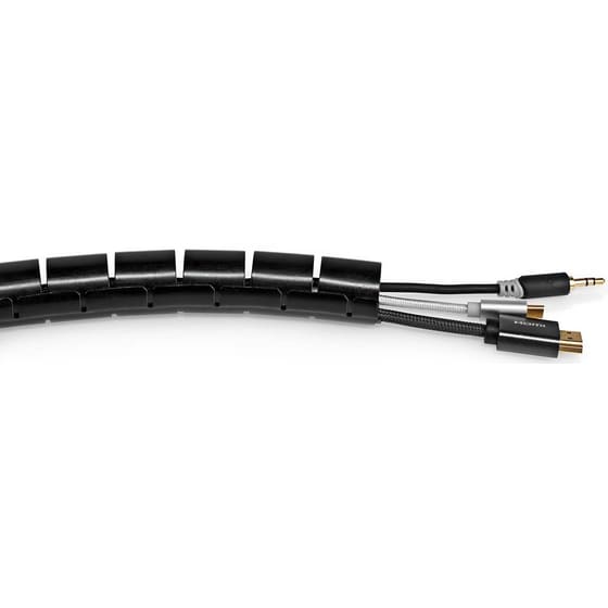 Διαχειριστής Καλωδίων Nedis Spiral Sleeve CMSW2832BK200 - Μαύρο image 3