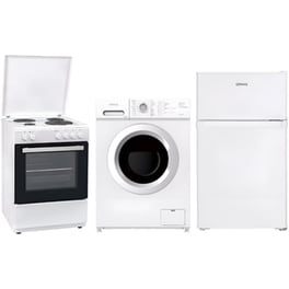 Σετ Κουζίνα Εμαγιέ OMNYS CENWH-65 & Πλυντήριο Ρούχων WNM-6WH25BAS & Ψυγείο Μονόπορτο WNT-85IN